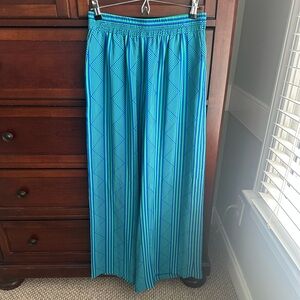 Amanda Uprichard 100% silk geometric wide leg pants REVOLVE size M